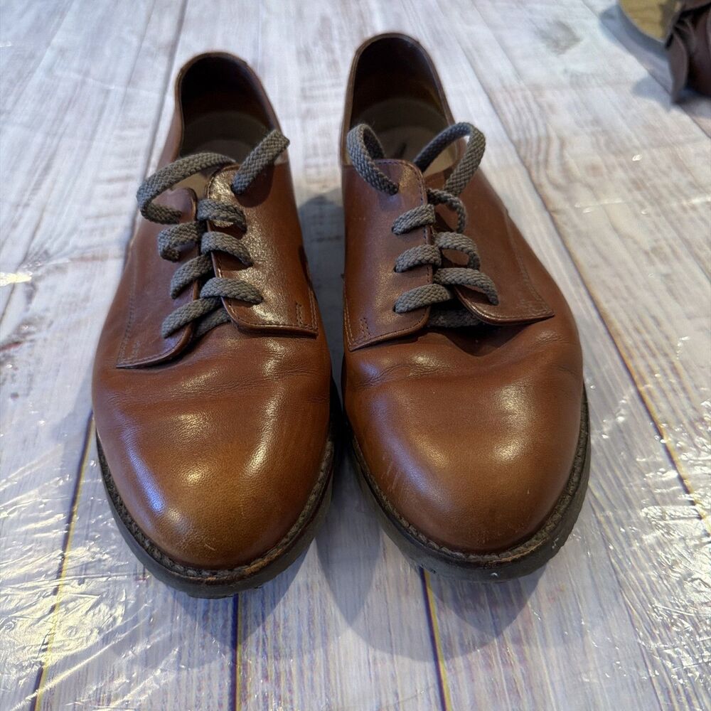 Rockport Men’s Brown Leather Dress Shoes Size 9W